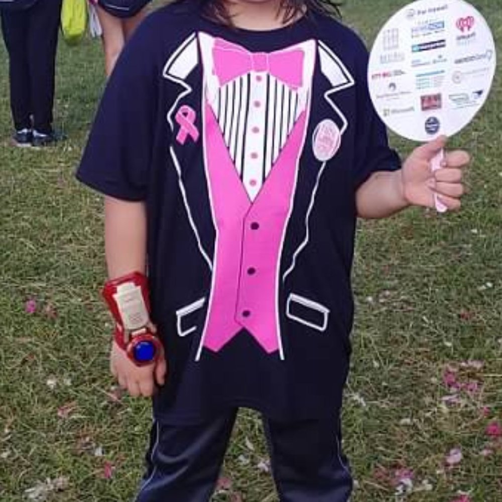 Breast Cancer Shirt Pink & Black tuxedo costume